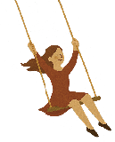 ブランコに乗る少女